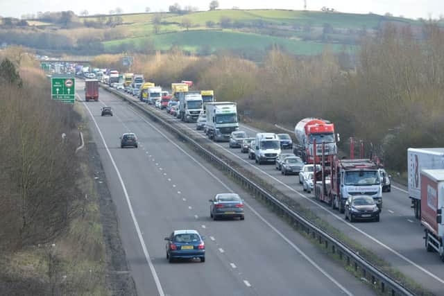 Man, 24, dies after crash on the A14 in Northamptonshire yesterday