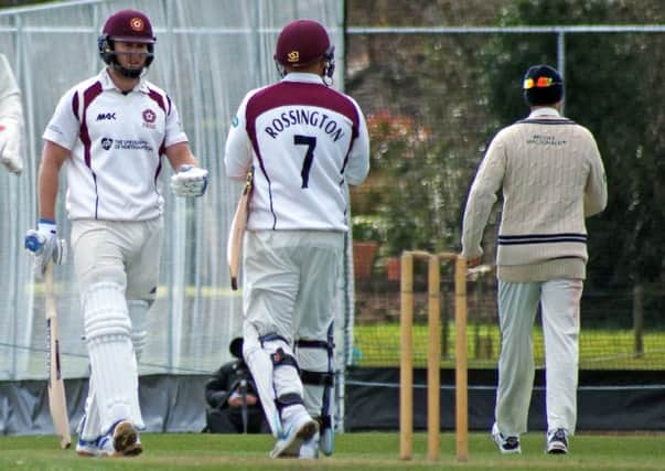 Alex Wakely (left) scored a half-century in a recent friendly with Middlesex (picture: Peter Short)