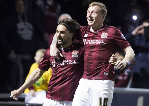 CREATIVE HUB - Ricky Holmes and Nicky Adams have excelled in the Cobblers' league two title-winning season, and Holmes believes they will shine in league one as well