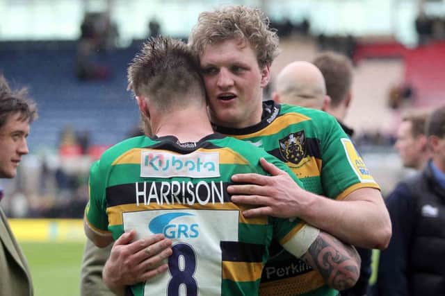 Jamie Gibson hugged heroic Teimana Harrison