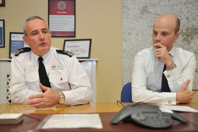 Northamptonshire Police Chief Constable Adrian Lee and Crime Commissioner Adam Simmonds NNL-150122-120817001