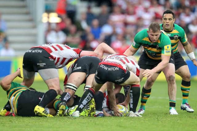 Dylan Hartley came off the bench to make his first club appearance since January 23