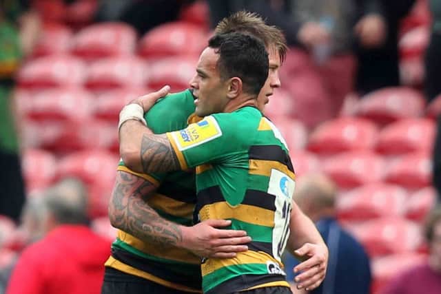 Kahn Fotuali'i said goodbye to Saints at Kingsholm