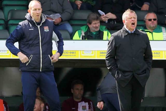 IN DEMAND - Cobblers boss Chris Wilder and his assistant Alan Knill