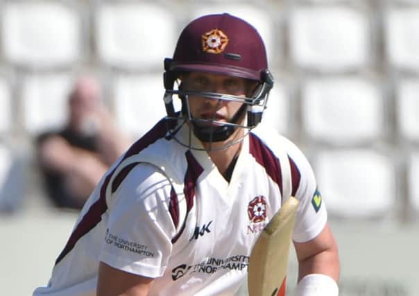 Josh Cobb was dismissed for 30 against his former county Leicestershire