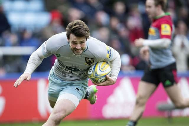 Ben Foden scored a dramatic late try for Saints at Harlequins in February