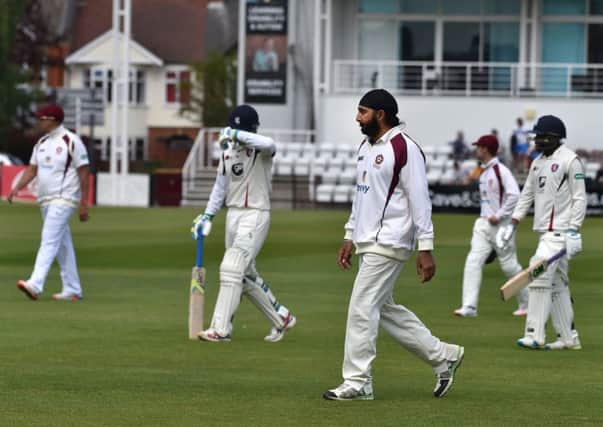 Monty Panesar and Northants were forced to accept a draw against Kent (picture: Dave Ikin)