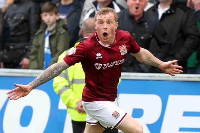 HEADING FOR CARLISLE - attacking midfielder Nicky Adams will leave the Cobblers this summer