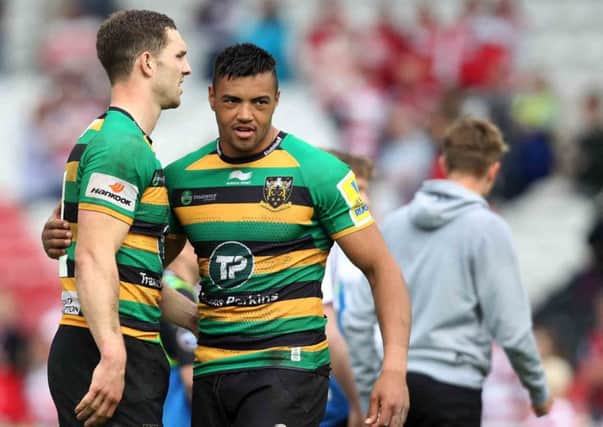 Luther Burrell could be up against Saints team-mate George North on Sunday (picture: Sharon Lucey)
