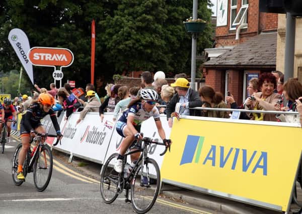 The Women's Tour is racing through Northamptonshire today