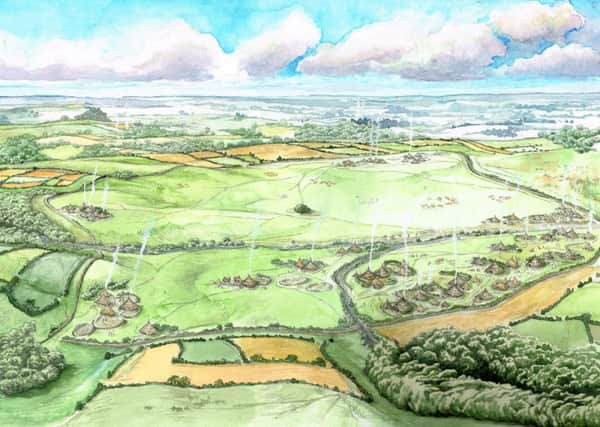 How Crick and the area now dominated by DIRFT and junction 18 may have looked around 2,000 years ago.