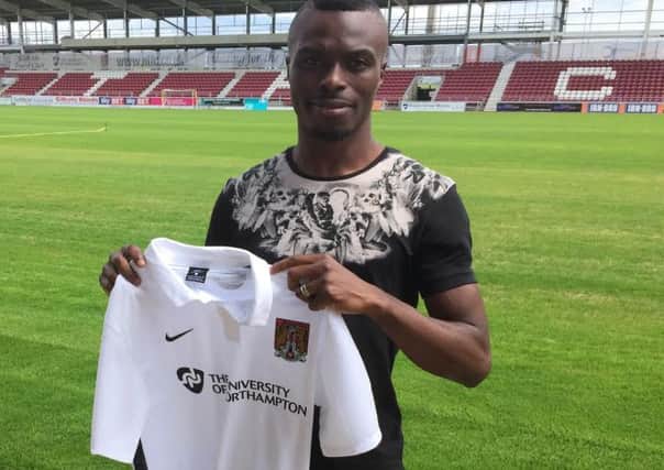 New Cobblers signing Gaby Zakuani