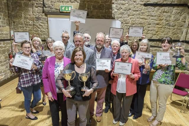 All the winners in the 2016 Northamptonshire Best Village Competition, plus competition sponsors Annette & Paul Hollowell.