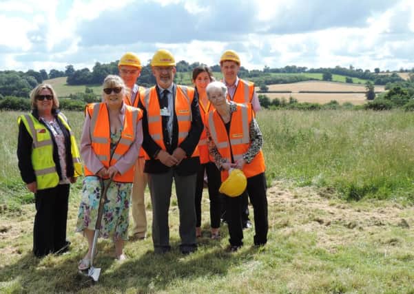 Local councillors and representatives of Northamptonshire Rural Housing Association in Braunston