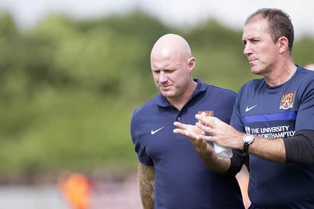 Rob Page and his assistant Paul Wilkinson