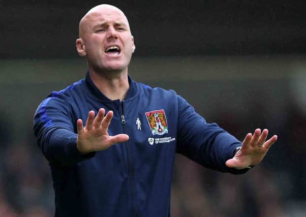 Cobblers boss Rob Page