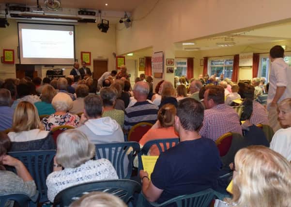 A meeting earlier this month in Grandborough where it was standing room only