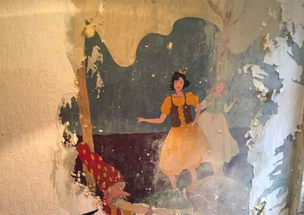 The painting as it was uncovered