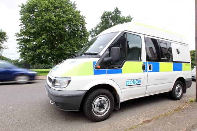 A police mobile speed camera in Abington Park Crescent. ENGNNL00120120507175827