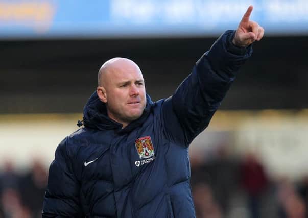 NO REWARD - Cobblers boss Rob Page saw his team play well against Bolton, but still lose 1-0 (Picture: Sharon Lucey)