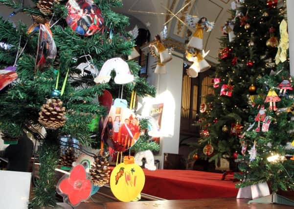 Christmas Tree Festival at Holy Cross Church in Daventry