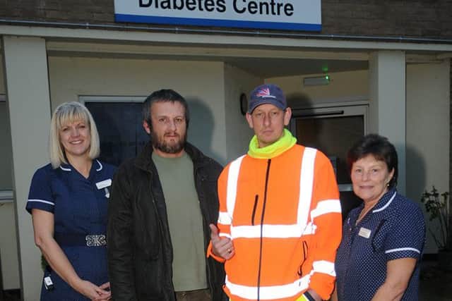 Meeting staff at the Diabetes Centre.