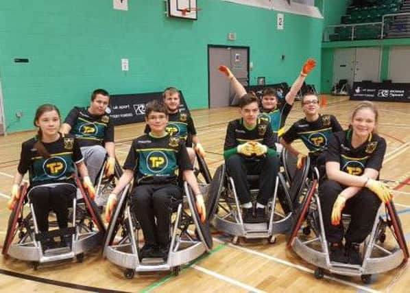 Taster sessions for wheelchair rugby.