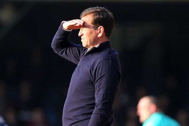 ON THE UP: Justin Edinburgh's side must keep churning out points to stay clear of relegation. Picture by Sharon Lucey