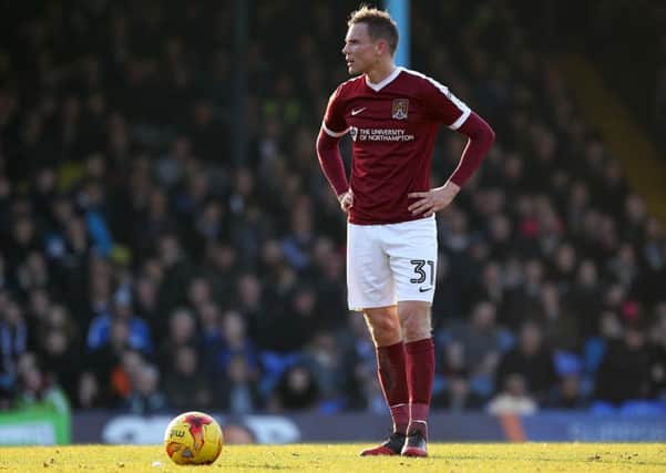 EYEING UP ANOTHER ASSIST - Cobblers midfielder Matty Taylor