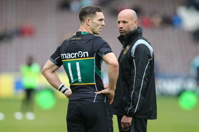 Jim Mallinder must decide whether to field his international stars, including George North (left)