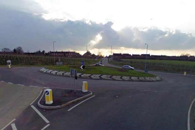 The West Haddon roundabout on the A428