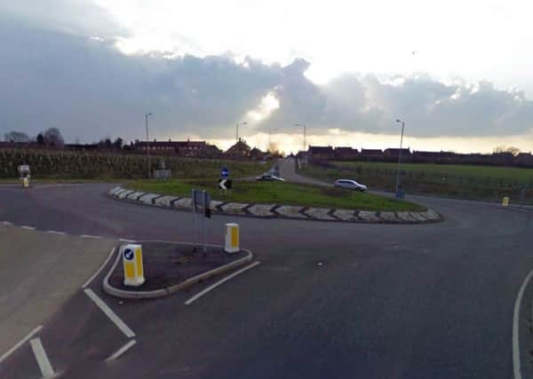 The West Haddon roundabout on the A428