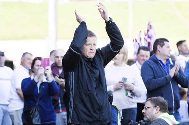LAST TIME? Chris Wilder will be managing in the Championship next season. Pictures: Kirsty Edmonds