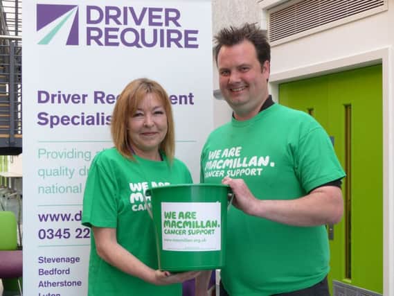 Will Banfield and Paula Griffin of Daventry-based Driver Require, which is sponsoring the evenings big band concert