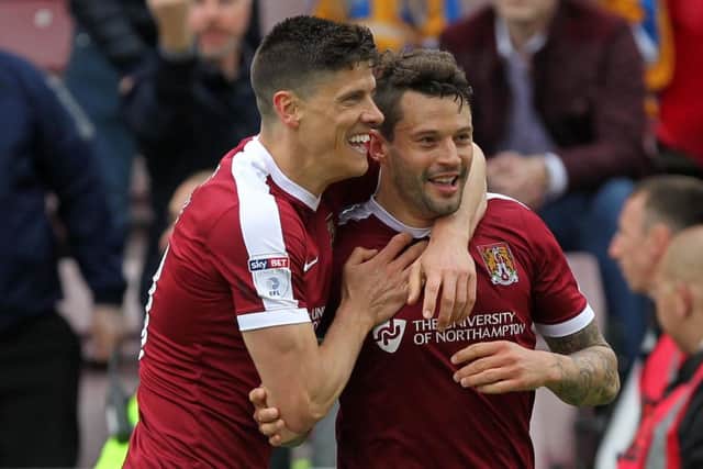 STRIKE DUO: Marc Richards and Alex Revell have scored 23 goals between them this season