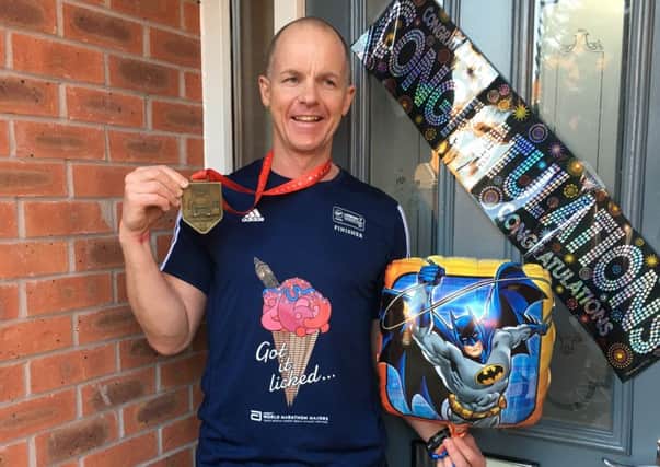 Glen Frank completed his 11th London Marathon