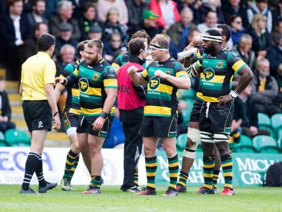 Saints celebrated a gritty success against Connacht on Saturday (pictures: Kirsty Edmonds)
