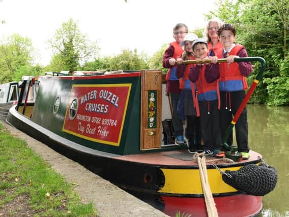 The children enjoyed a 30 minute canal boat trip