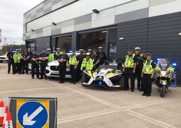 The Safer Roads team on duty at Silverstone.