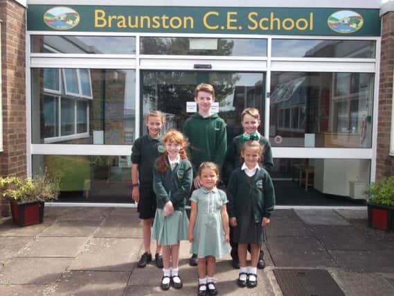 Pupils at Braunston CE Primary School
