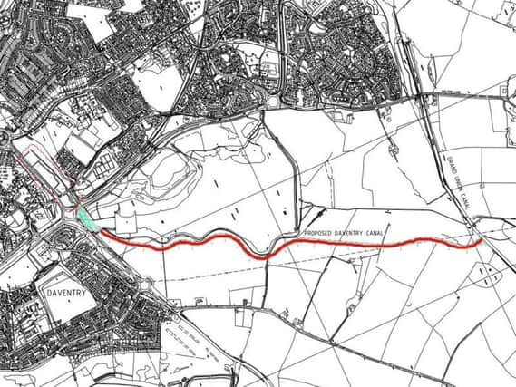 The proposed Canal Arm would, once complete, join the Grand Union Canal