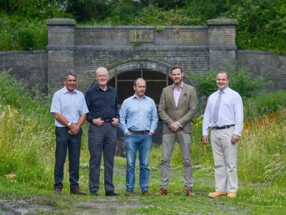 From left: Roger Coy and Ian Bramble (both of the Roger Coy Partnership) with Rob Lewis (ARP), Luke Abbott (Roger Coy Partnership) and Richard Wakeford (of Stepnell, who are supporting ARP with the project).