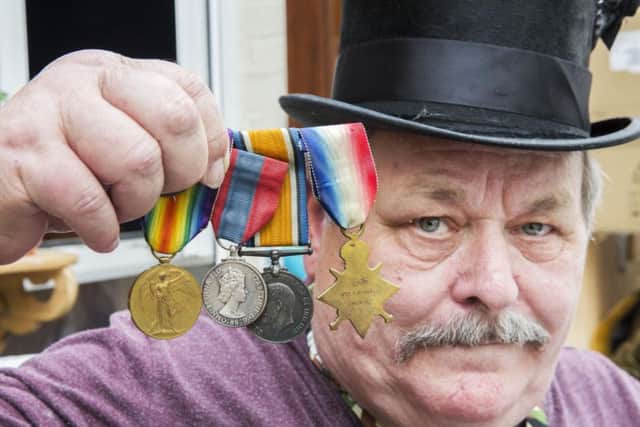 Mr Fryatt proudly wore his parents' and grandfather's medals on both his trips.