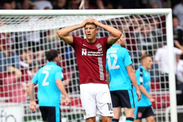 NO WAY THROUGH: A disbelieving Alex Revell reacts to Alex Cairns' heroics at the weekend. Picture: Sharon Lucey