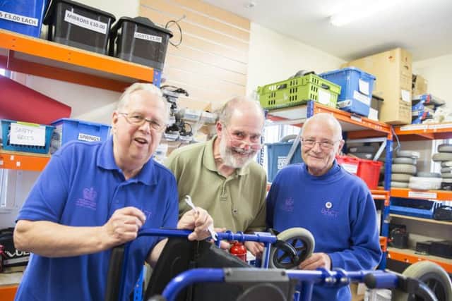 Members of the mobility shop team. Picture: Kirsty Edmonds.