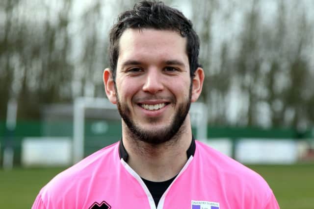 Daventry Town FC keeper Ant O'Connor kept his side in contention early on