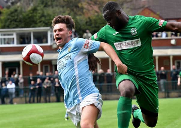 Robbie Parsons was on target for Daventry Town in cup success