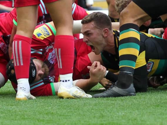 George North started the scoring for Saints (pictures: Sharon Lucey)