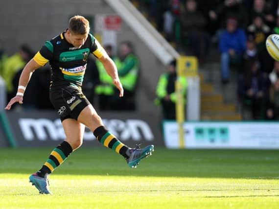 Piers Francis kicked well for Saints against Wasps but was forced off due to an ankle injury (picture: Kirsty Edmonds)