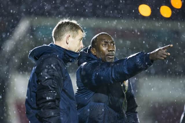 NOT HAPPY: Jimmy Floyd Hasselbaink did not let his side's comeback gloss over the negatives of their below-par performance on Tuesday. Picture by Kirsty Edmonds